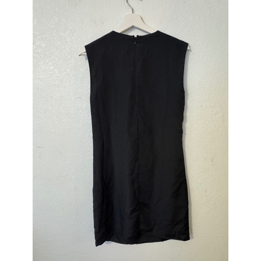 3.1 Phillip Lim Womens Shift Dress Black‎ Sleeveless Embellished Neckline Small - Picture 3 of 9